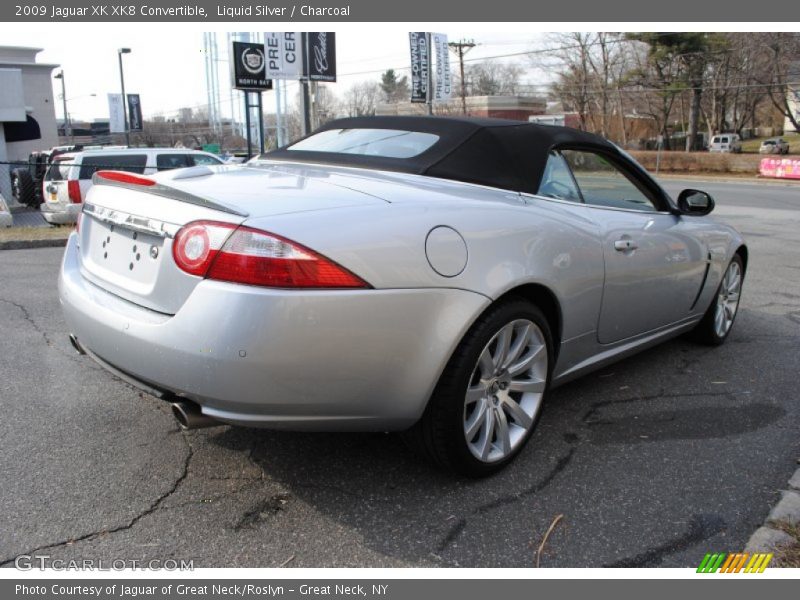 Liquid Silver / Charcoal 2009 Jaguar XK XK8 Convertible
