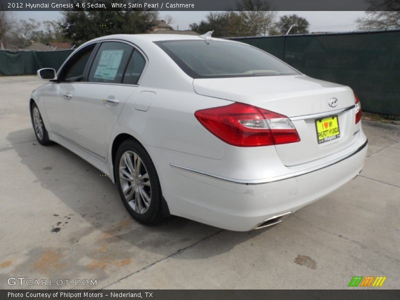 White Satin Pearl / Cashmere 2012 Hyundai Genesis 4.6 Sedan