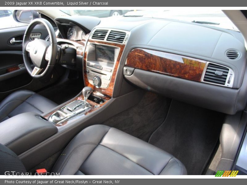 Liquid Silver / Charcoal 2009 Jaguar XK XK8 Convertible