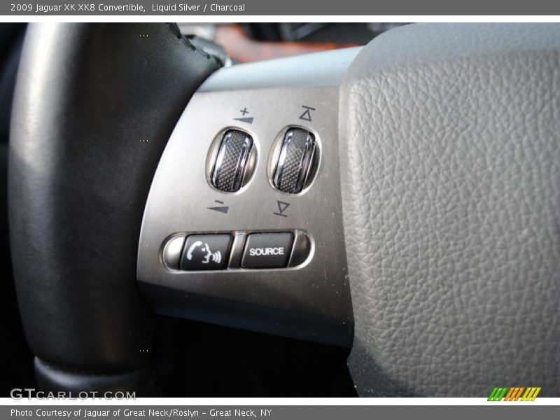 Liquid Silver / Charcoal 2009 Jaguar XK XK8 Convertible