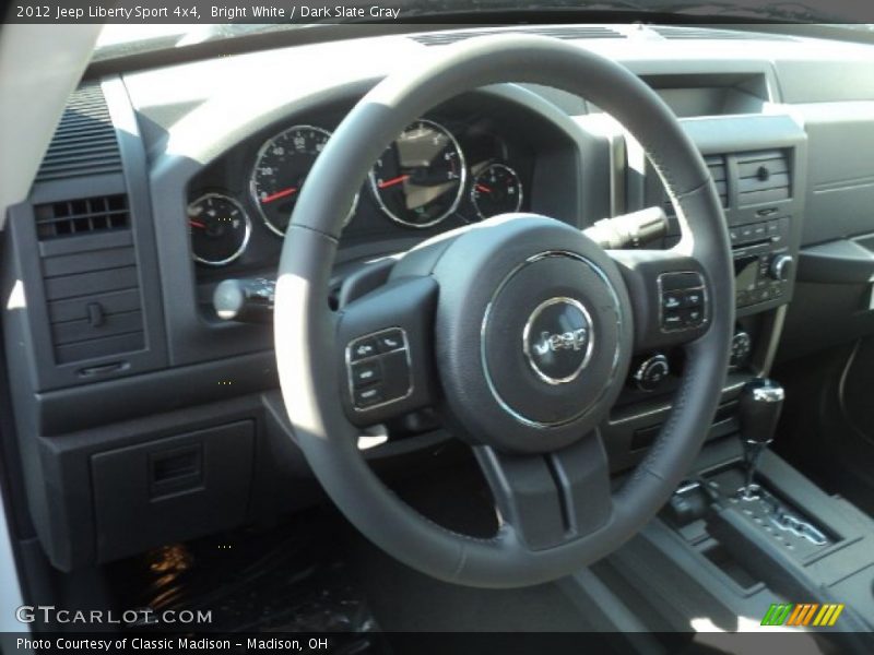 Bright White / Dark Slate Gray 2012 Jeep Liberty Sport 4x4