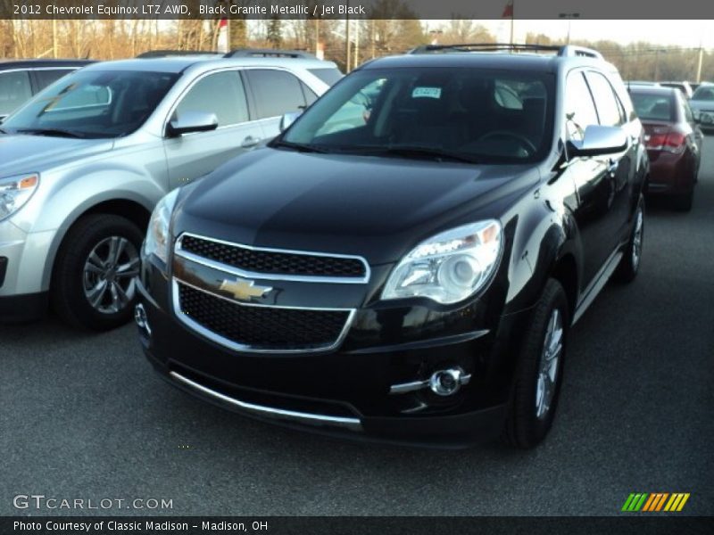 Black Granite Metallic / Jet Black 2012 Chevrolet Equinox LTZ AWD