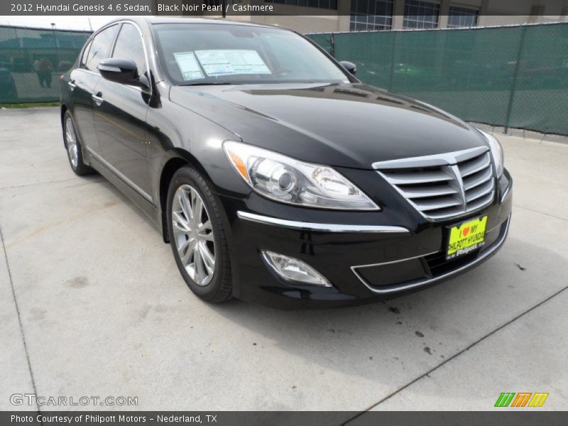 Black Noir Pearl / Cashmere 2012 Hyundai Genesis 4.6 Sedan
