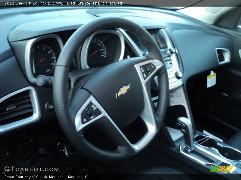 Black Granite Metallic / Jet Black 2012 Chevrolet Equinox LTZ AWD