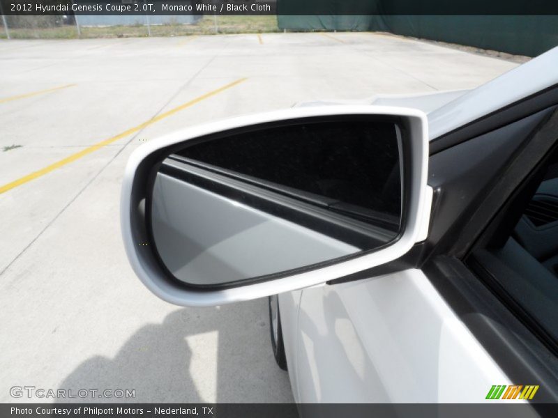 Monaco White / Black Cloth 2012 Hyundai Genesis Coupe 2.0T