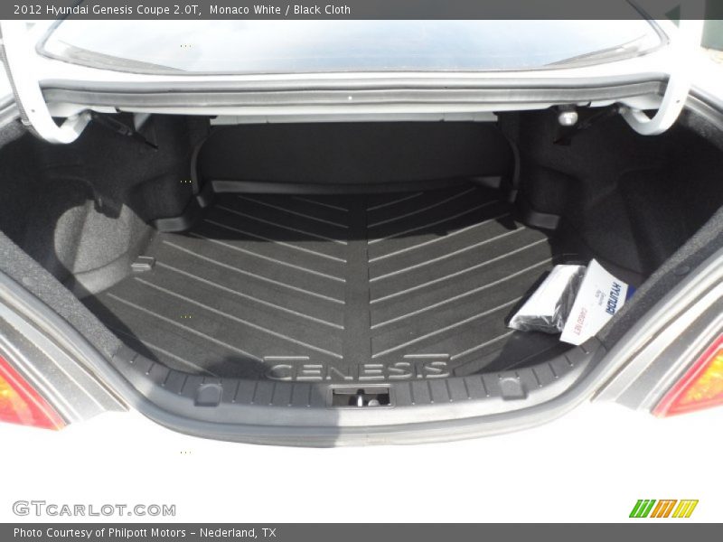  2012 Genesis Coupe 2.0T Trunk