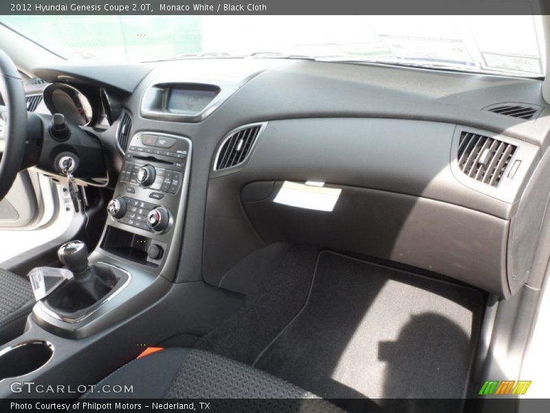 Monaco White / Black Cloth 2012 Hyundai Genesis Coupe 2.0T