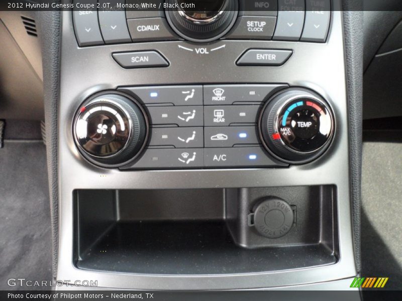 Controls of 2012 Genesis Coupe 2.0T