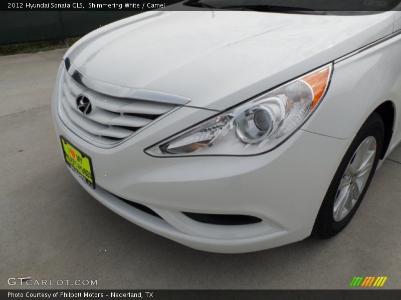 Shimmering White / Camel 2012 Hyundai Sonata GLS