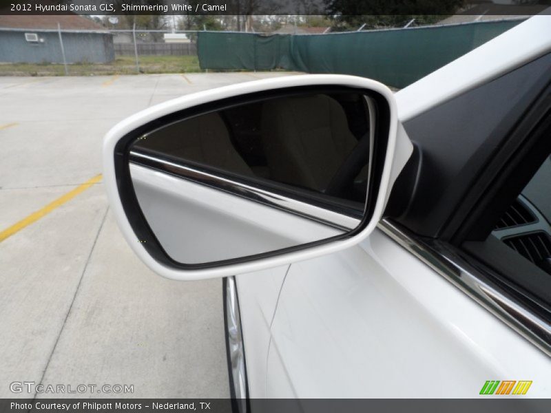 Shimmering White / Camel 2012 Hyundai Sonata GLS