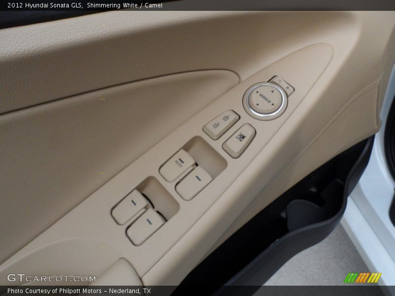 Shimmering White / Camel 2012 Hyundai Sonata GLS