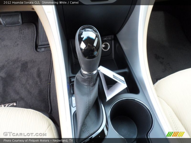 Shimmering White / Camel 2012 Hyundai Sonata GLS