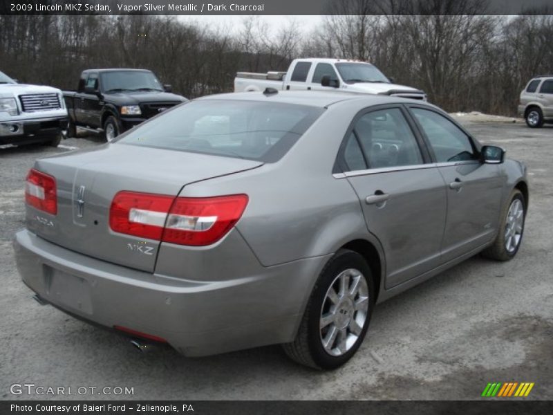 Vapor Silver Metallic / Dark Charcoal 2009 Lincoln MKZ Sedan