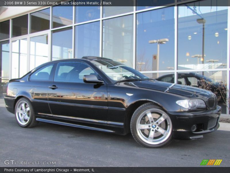 Black Sapphire Metallic / Black 2006 BMW 3 Series 330i Coupe