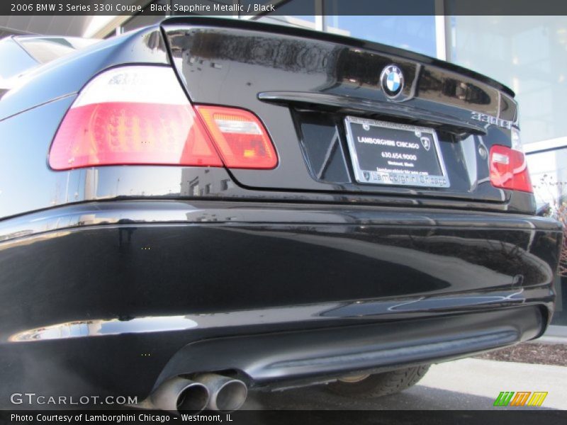 Black Sapphire Metallic / Black 2006 BMW 3 Series 330i Coupe