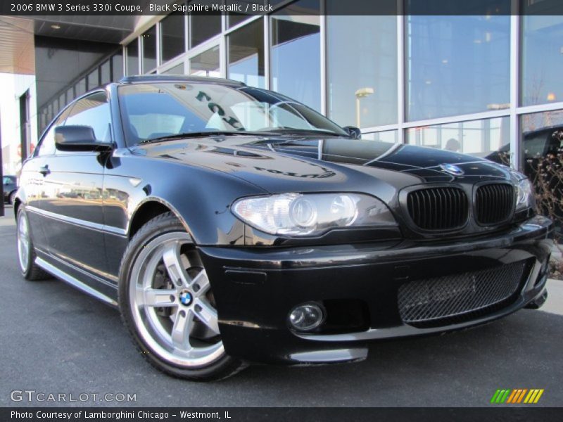 Black Sapphire Metallic / Black 2006 BMW 3 Series 330i Coupe