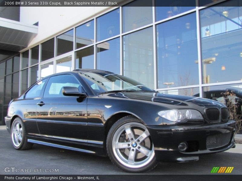 Black Sapphire Metallic / Black 2006 BMW 3 Series 330i Coupe