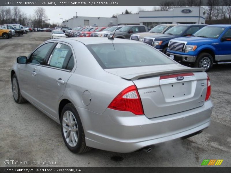 Ingot Silver Metallic / Charcoal Black 2012 Ford Fusion SEL V6 AWD