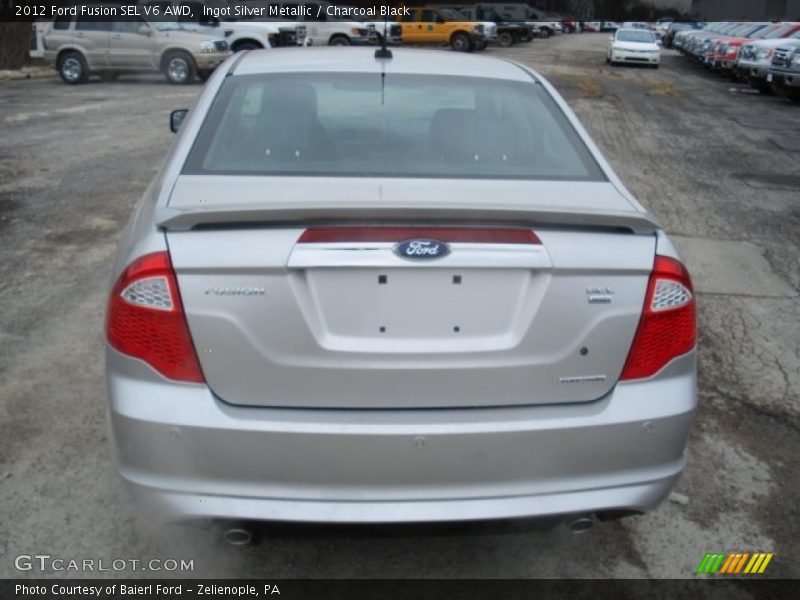 Ingot Silver Metallic / Charcoal Black 2012 Ford Fusion SEL V6 AWD