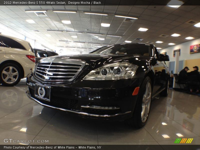Designo Mocha / Black 2012 Mercedes-Benz S 550 4Matic Sedan