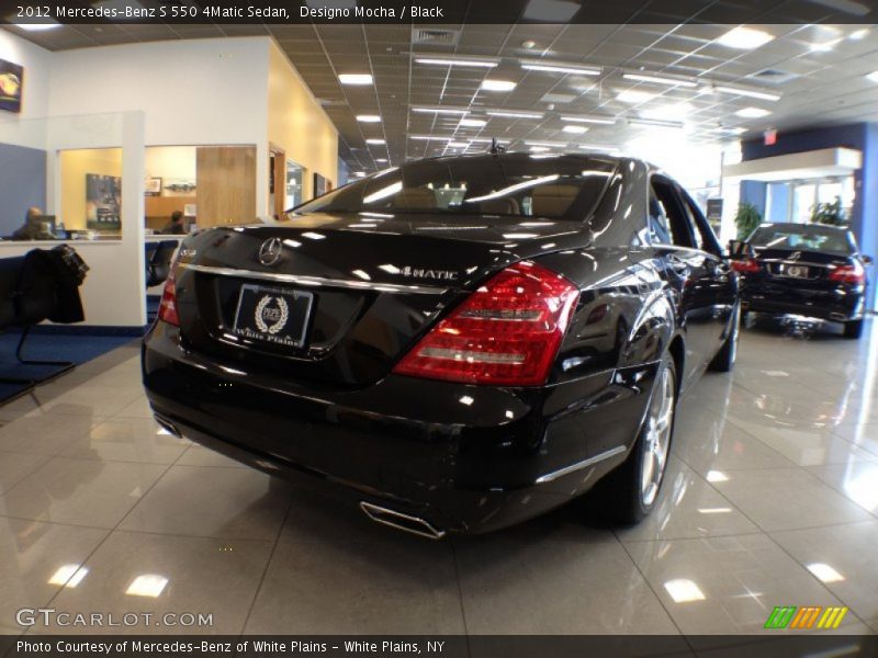 Designo Mocha / Black 2012 Mercedes-Benz S 550 4Matic Sedan
