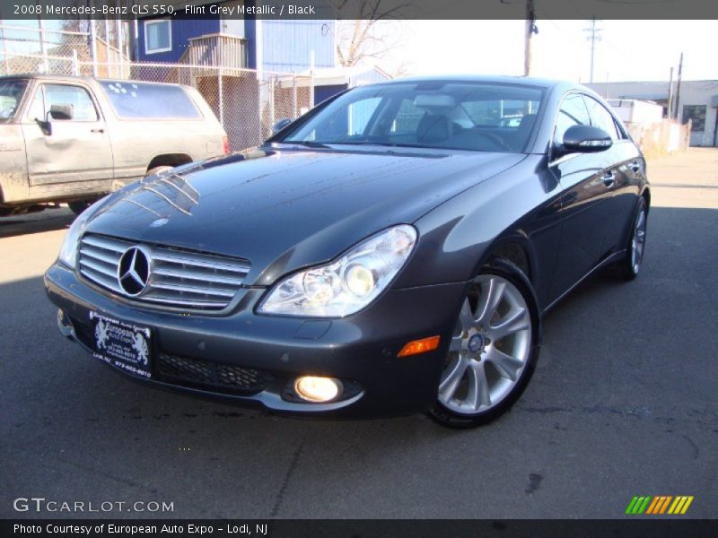 Flint Grey Metallic / Black 2008 Mercedes-Benz CLS 550