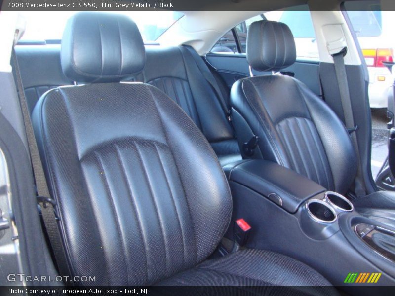 Flint Grey Metallic / Black 2008 Mercedes-Benz CLS 550