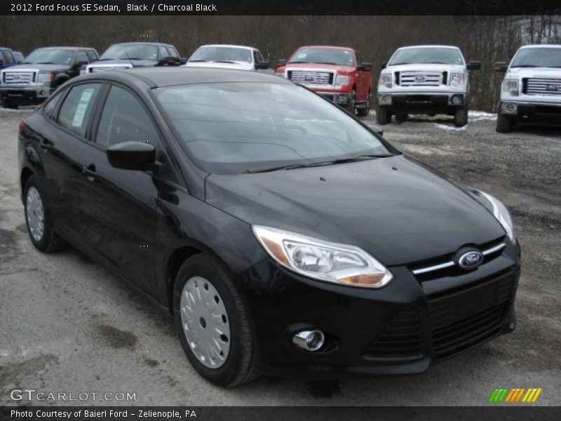 Black / Charcoal Black 2012 Ford Focus SE Sedan
