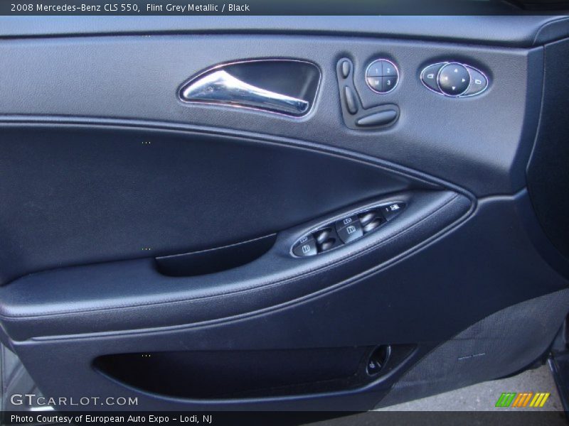 Flint Grey Metallic / Black 2008 Mercedes-Benz CLS 550