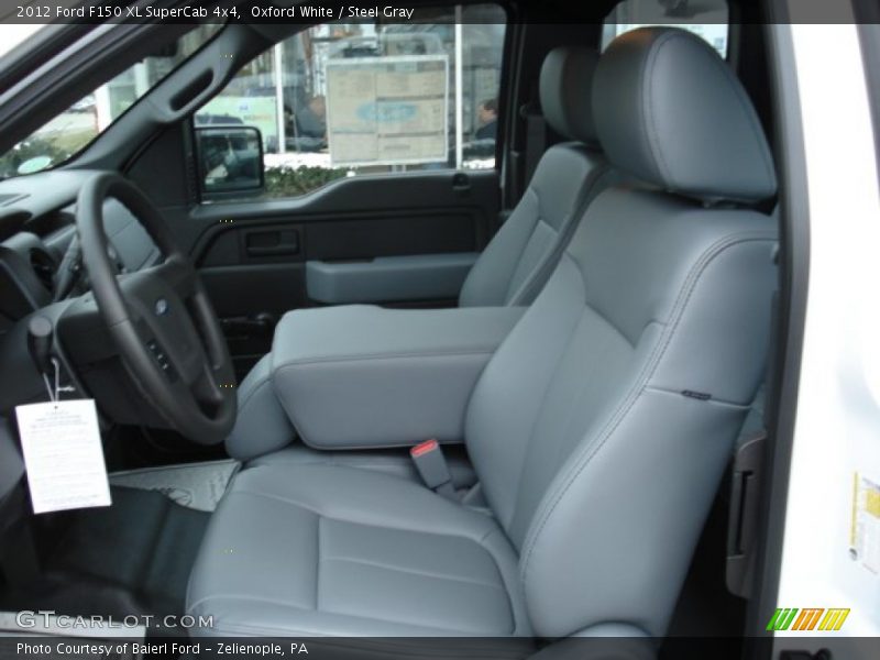 Oxford White / Steel Gray 2012 Ford F150 XL SuperCab 4x4