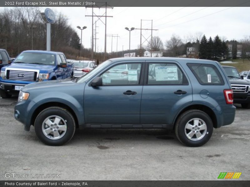 Steel Blue Metallic / Stone 2012 Ford Escape XLS