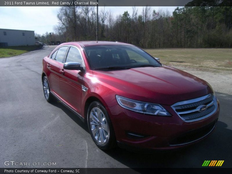 Red Candy / Charcoal Black 2011 Ford Taurus Limited