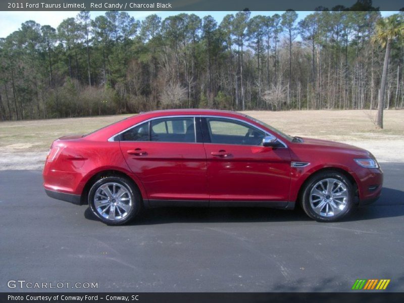 Red Candy / Charcoal Black 2011 Ford Taurus Limited