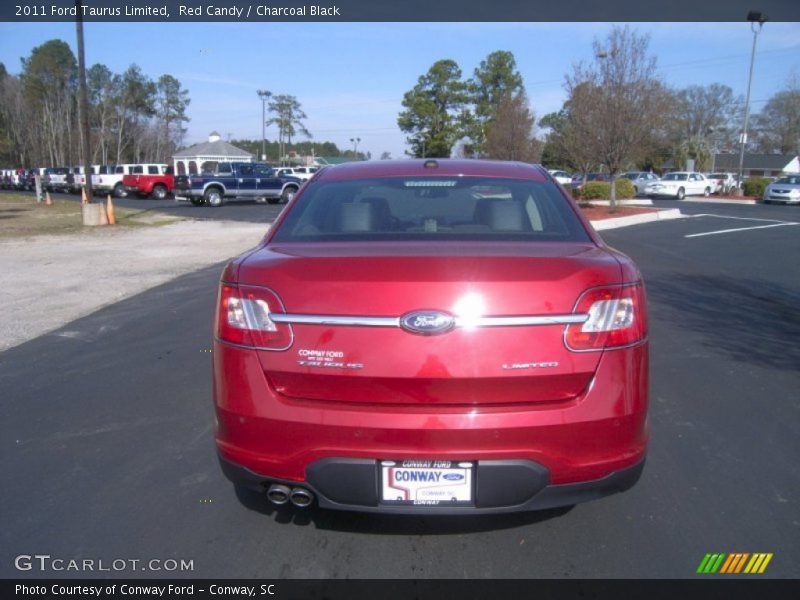 Red Candy / Charcoal Black 2011 Ford Taurus Limited