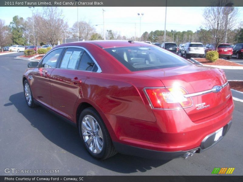 Red Candy / Charcoal Black 2011 Ford Taurus Limited