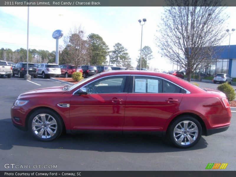 Red Candy / Charcoal Black 2011 Ford Taurus Limited