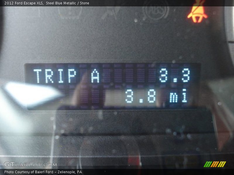 Steel Blue Metallic / Stone 2012 Ford Escape XLS