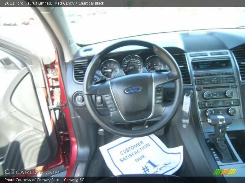Red Candy / Charcoal Black 2011 Ford Taurus Limited