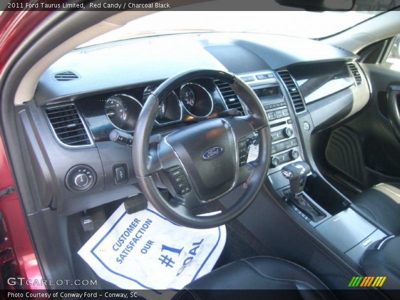 Red Candy / Charcoal Black 2011 Ford Taurus Limited