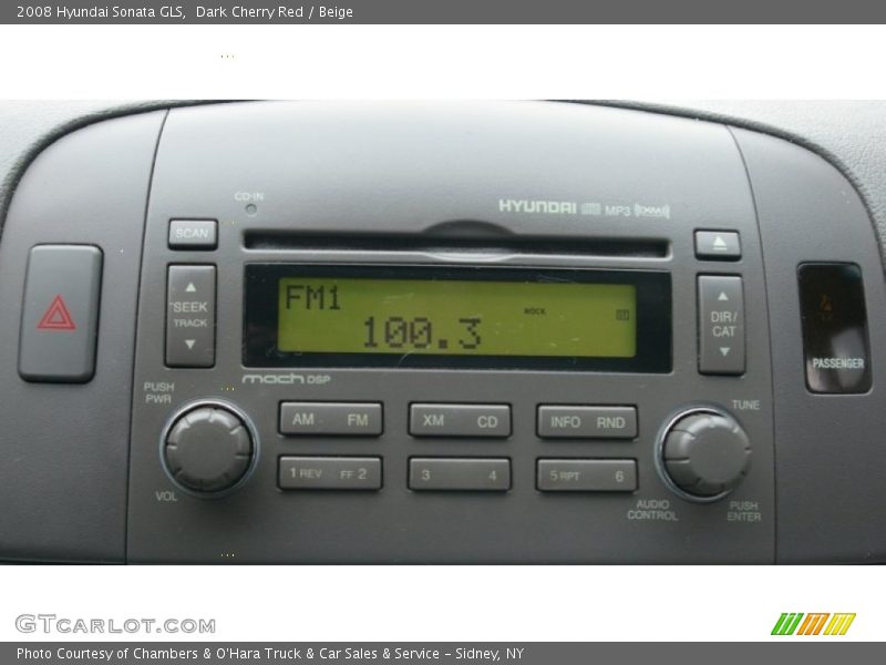 Dark Cherry Red / Beige 2008 Hyundai Sonata GLS