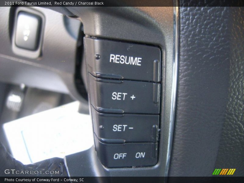 Red Candy / Charcoal Black 2011 Ford Taurus Limited