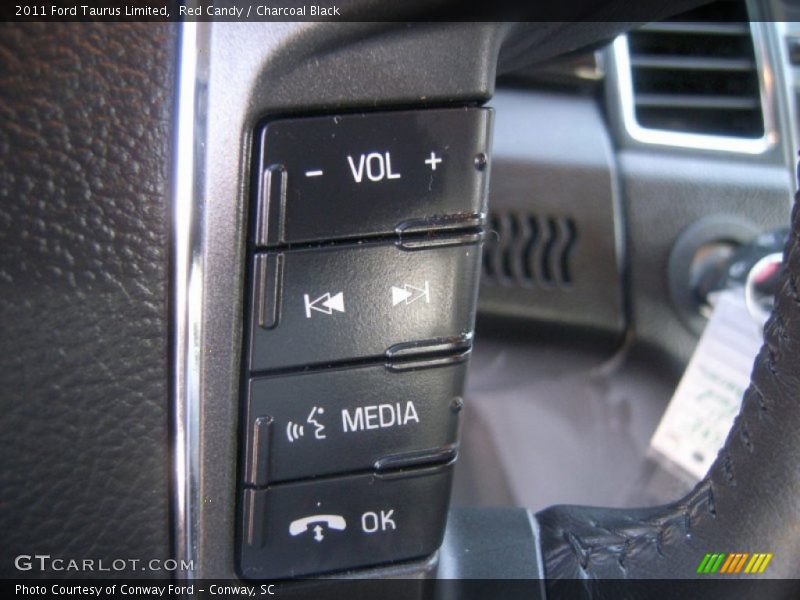 Red Candy / Charcoal Black 2011 Ford Taurus Limited