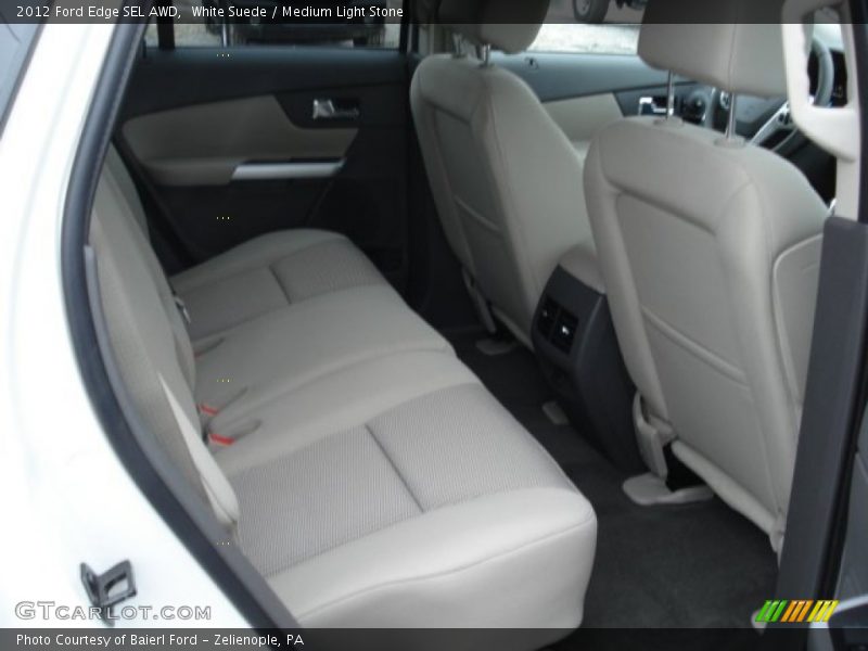 White Suede / Medium Light Stone 2012 Ford Edge SEL AWD