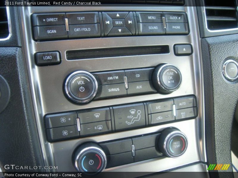 Red Candy / Charcoal Black 2011 Ford Taurus Limited