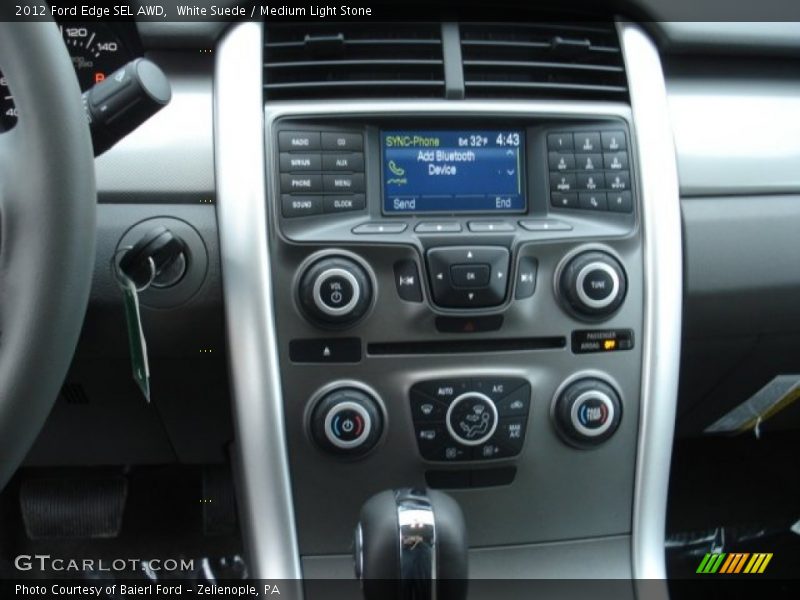 White Suede / Medium Light Stone 2012 Ford Edge SEL AWD