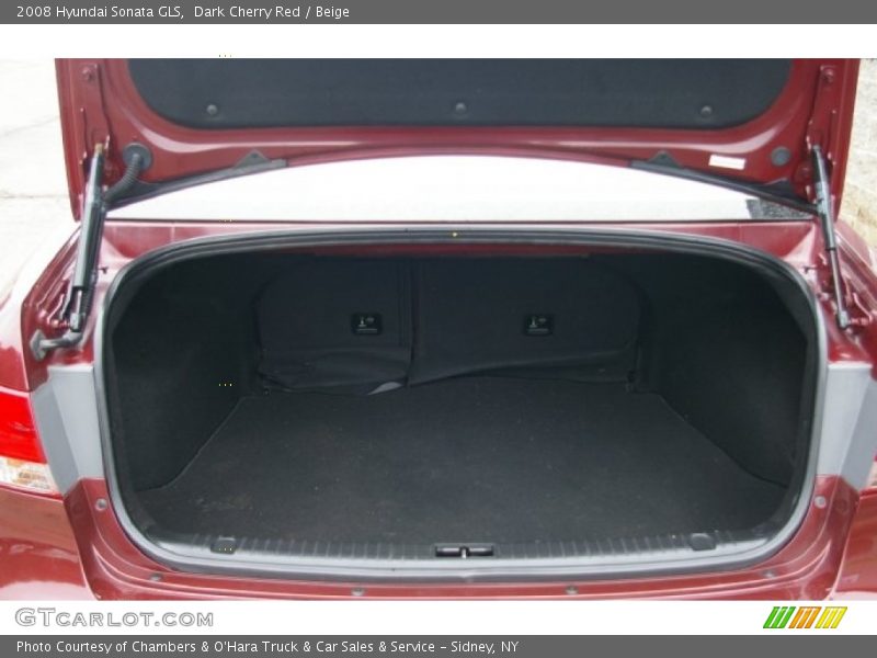 Dark Cherry Red / Beige 2008 Hyundai Sonata GLS