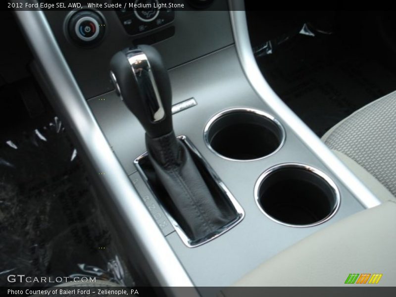 White Suede / Medium Light Stone 2012 Ford Edge SEL AWD