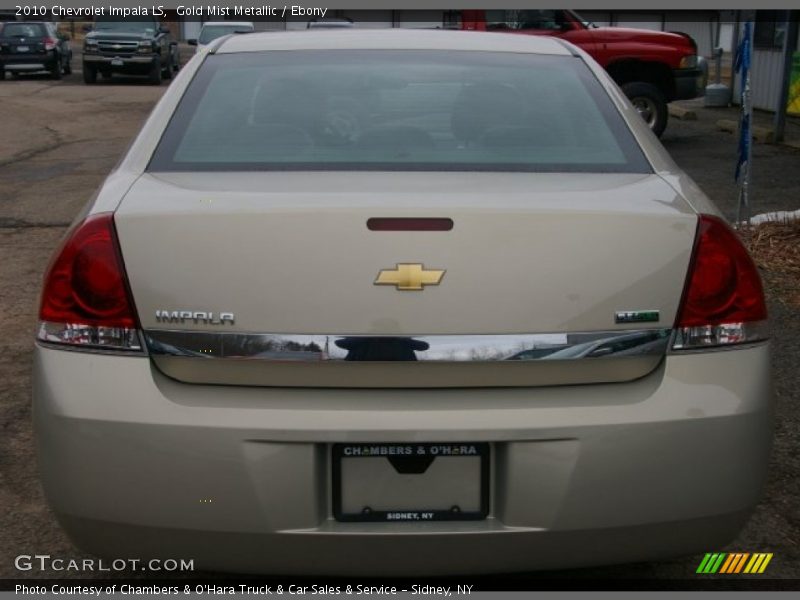 Gold Mist Metallic / Ebony 2010 Chevrolet Impala LS