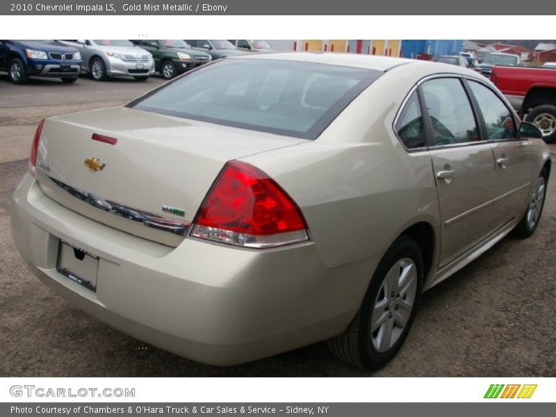 Gold Mist Metallic / Ebony 2010 Chevrolet Impala LS