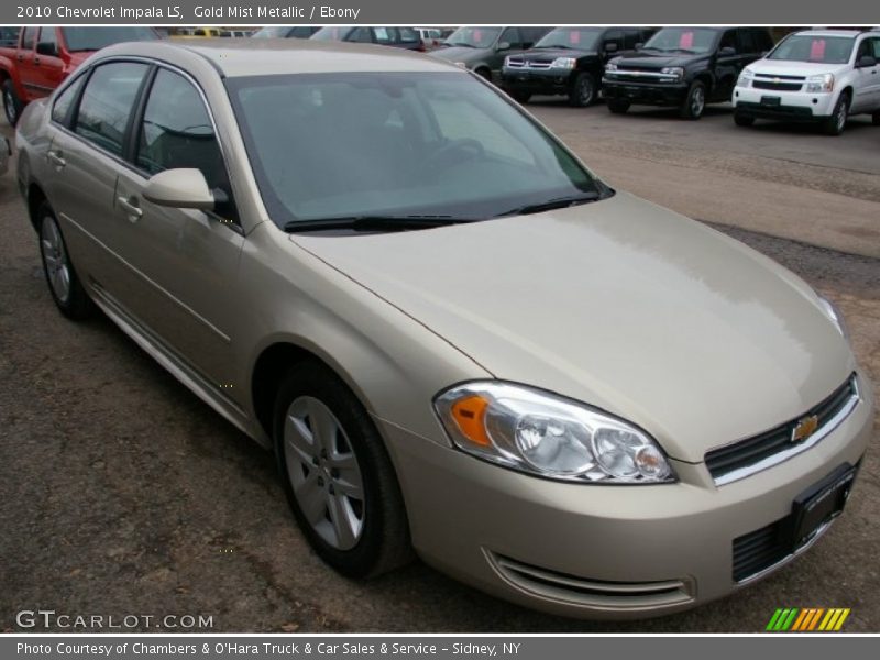 Gold Mist Metallic / Ebony 2010 Chevrolet Impala LS